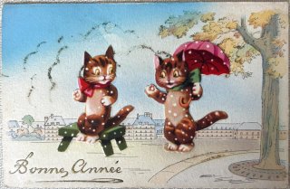 アンチックカードの世界 猫の館 (猫と少女の写真/イラスト集) 本