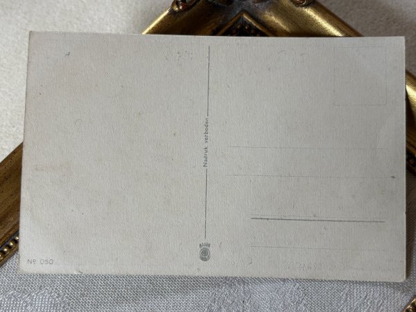 画像3: Postcard　アンティークポストカード　目隠し鬼さん　猫　（未使用） (3)