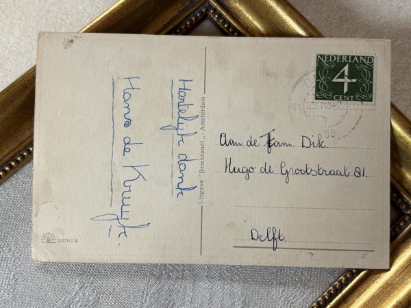 画像3: Postcard　アンティークポストカード　弱い者いじめをする意地悪な猫　 (3)