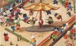 画像1: Postcard　アンティークポストカード　遊園地で遊ぶ猫たち　オランダ1955年 (1)