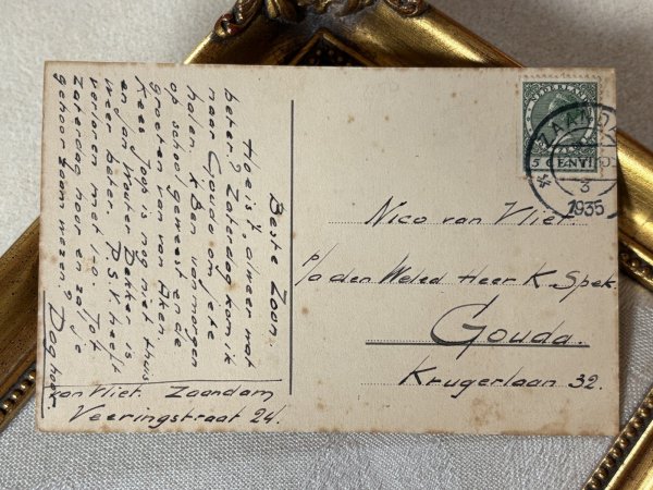 画像3: Postcard　アンティークポストカード 　シーソー遊ぶをする猫　1935年 (3)