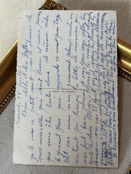 画像3: Postcard　アンティークポストカード 　スクーターに乗る猫　バイク　お花　フランス (3)