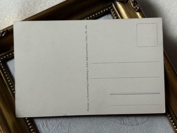 画像3: Postcard　アンティークポストカード　ダックスフンド犬と小さな女の子　ドイツ　（未使用） (3)