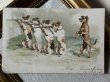画像2: Postcard　アンティークポストカード　訓練中の犬たち　銃　ミリタリー　フランス1902年　 Helena Maguire (2)