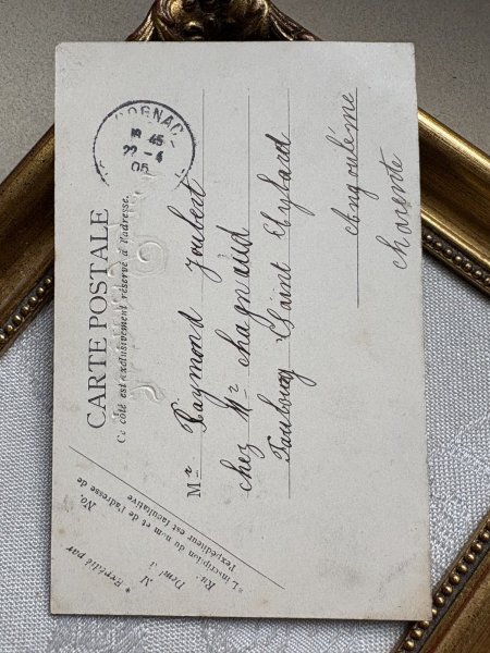 画像3: Postcard　アンティークポストカード 　イースター　大きな卵と犬　フランス1905年 (3)