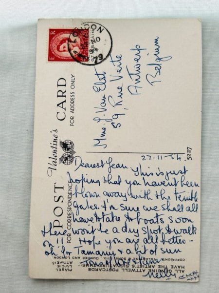 画像2: Postcard 　アンティークポストカード　キスをする2人　5227　Mabel Lucie Attwell (2)