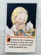 画像1: Postcard 　アンティークポストカード　おやすみ前にお祈りをする女の子と子犬　　 Mabel Lucie Attwell (1)