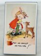 画像1: Postcard 　アンティークポストカード　女の子と小鹿　5840 Mabel Lucie Attwell (1)