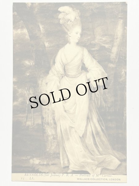 画像1: Postcard　アンティークポストカード　カーナック夫人　Mrs Elizabeth Carnac (1775)　ジョシュア　レイノルズ 未使用 (1)