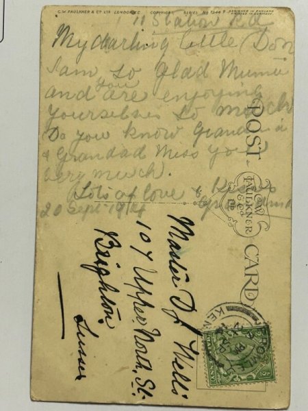 画像3: Postcard アンティークポストカード 仮装パーティー ダンスのお誘い ウサギ Susan B Pearse (3)