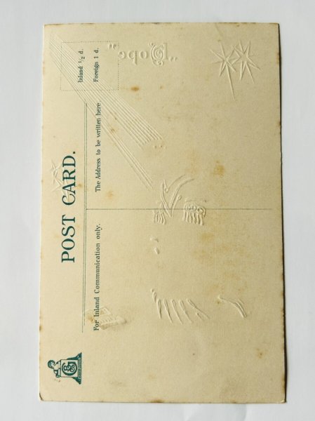 画像3: Postcard　アンティークポストカード  祈りを捧げる女性　MAILICK (未使用) (3)