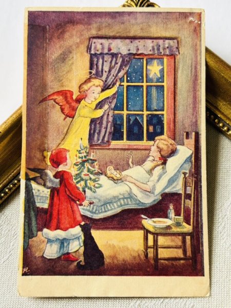 画像2: Postcard アンティークポストカード  クリスマスの天使 (2)