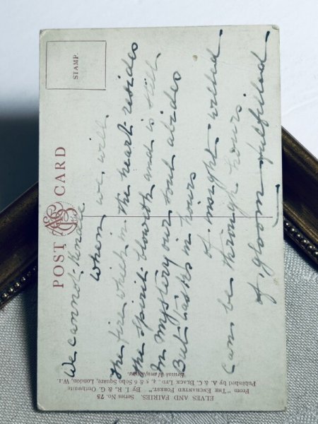 画像3: Postcard　アンティークポストカード　遠くを見つめる妖精　The Fairy Beauty　Ida Rentoul Outhwaite (3)