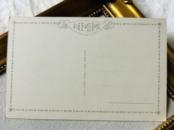 画像3: Postcard アンティークポストカード プレゼントと子どもたち (未使用) (3)
