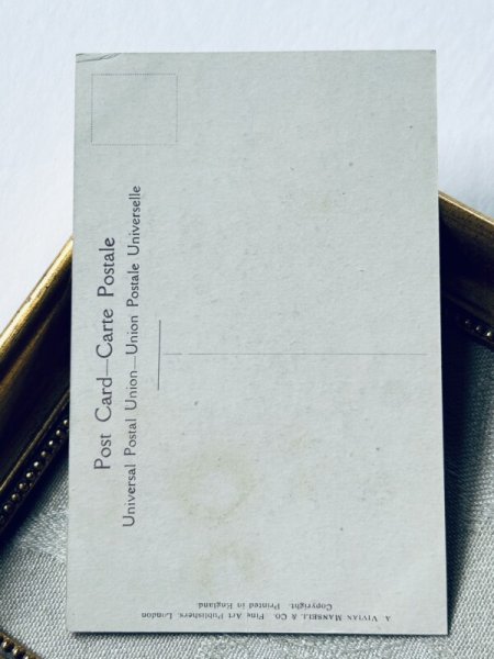 画像4: Postcard アンティークポストカード 船乗り(カウボーイ?)ごっこをして遊ぶ男の子と猫 イギリス (未使用) (4)