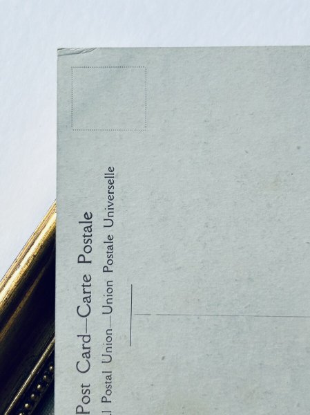 画像3: Postcard アンティークポストカード 船乗り(カウボーイ?)ごっこをして遊ぶ男の子と猫 イギリス (未使用) (3)