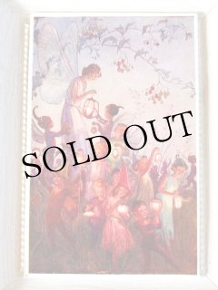 スコットランド製マーガレットタラント少女猫妖精水彩複製画額付き il314-g3113.jpg