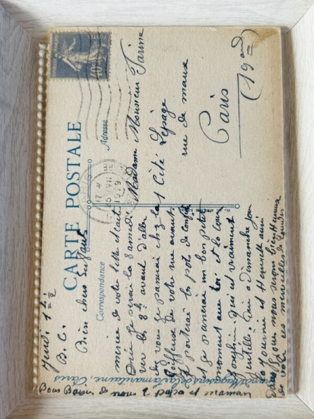 画像2: Postcard アンティークポストカード 女の子 Beatrice Mallet  フランス1929年 (2)