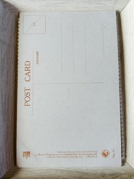 画像2: Postcard  アンティークポストカード　祈る少年　羊　うさぎ　 Margaret Tarrant　（未使用） (2)