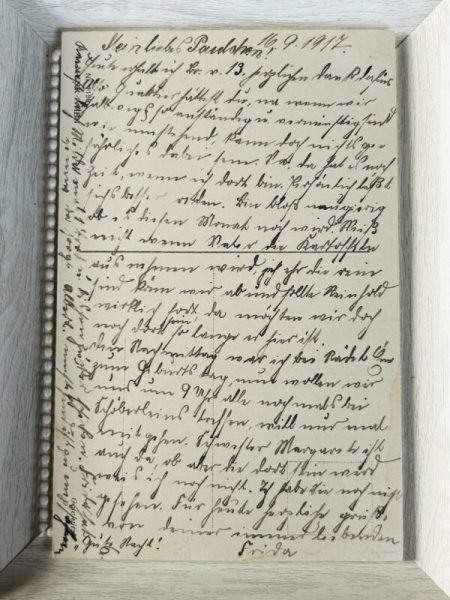 画像3: Postcard　アンティークポストカード　おやすみの時間　ベッドで眠る子どもたち　キャンドル消灯　Pauli Ebner　 (3)