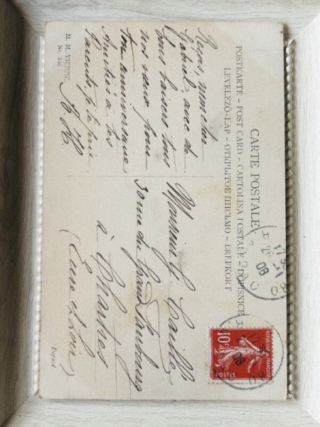 画像4: Postcard　アンティークポストカード　宿り木を持つ女性　ヤドリギ　M.M.VIENNE ウィーン趣味　R.R.Wichera (4)