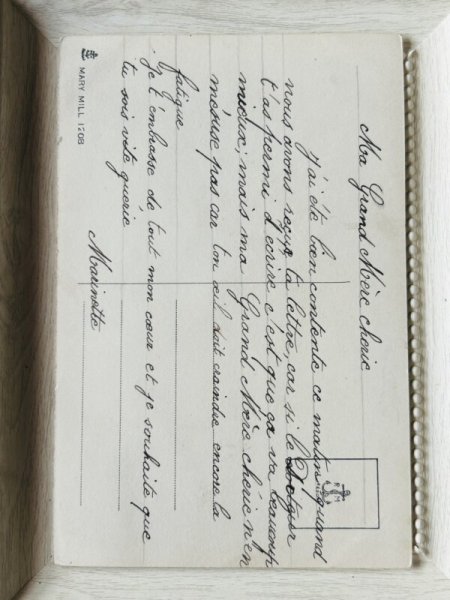 画像3: Postcard アンティークポストカード 道化師さんと女の子 キャバリア犬 ウィーン趣味風 (3)