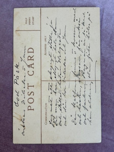 画像2: Postcard アンティークポストカード 馬と羽帽子の少女 H.T.Miller (2)