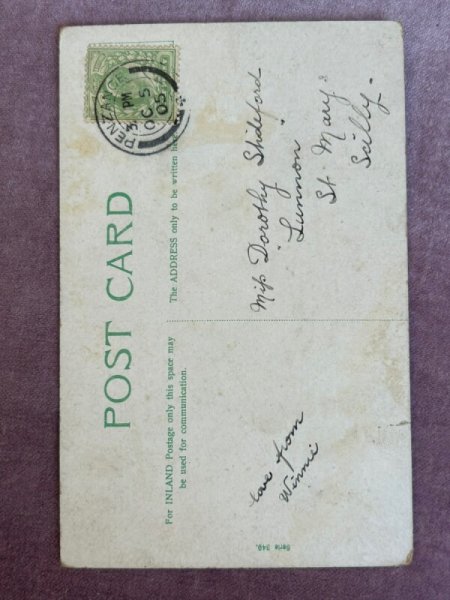 画像2: Postcard　アンティークポストカード　たくさんの赤ちゃん　アルファベットのD　イギリス1905年 (2)