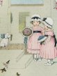 画像4: Postcard 　アンティークポストカード   双子の女の子と白い子犬　プードル　ビションフリーゼ　Lia Doring 　 (4)