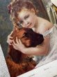 画像3: Postcard 　アンティークポストカード 　女の子と犬　Caresses   Guillaume Seignac フランス (3)