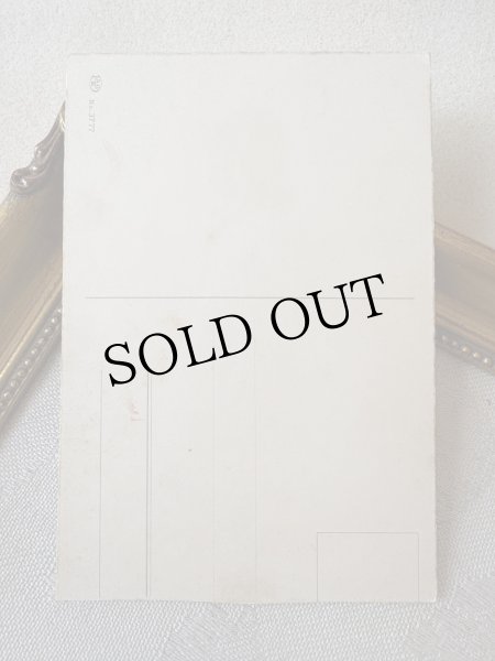 画像3: Postcard 　アンティークポストカード   お花を摘む女の子　（未使用） (3)