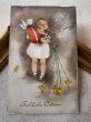 画像2: Postcard  アンティークポストカード   イースター ヒヨコと女の子 卵 Hannes Petersen (2)