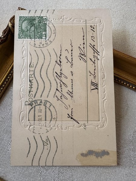 画像4: Postcard 　アンティークポストカード   帽子の女性　オーストリア (4)