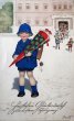 画像1: Postcard  アンティークポストカード   入学式の子どもたち Schultüte  シュールテューテ  by Fritz Baumgarten  (1)