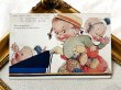 画像2: Postcard 　アンティークポストカード　赤ちゃんのお世話で忙しいベビーシッターの女の子　手紙を書く暇がありません　1550　Mabel Lucie Attwell (2)