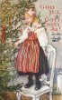 画像1: Postcard 　アンティークポストカード   クリスマス　ツリーを飾る女の子　スウェーデン　Julgranskonfekt Carl Larsson カール・ラーション (1)