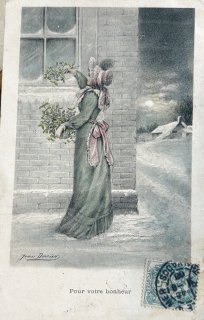 ヴィクトリアン洋書 少女写真集♡アンティークポストカード サラ アリス クロモス Snowdrop Postcards アンティークポストカード専門店