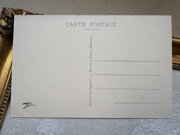 画像3: Postcard 　アンティークポストカード 　フランス　アンザス地方の子どもたち　民族衣装　HANSi（未使用） (3)