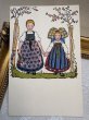 画像2: Postcard 　アンティークポストカード 　フランス　アンザス地方の女の子たち　民族衣装　HANSi（未使用） (2)