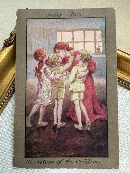 画像2: Postcard 　アンティークポストカード　ピーターパン　帰って来た子どもたち　S Barham (2)