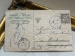 画像3: Postcard 　アンティークポストカード 　バレンタイン　スズラン　お花のリース　フランス1908年 (3)