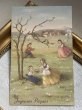 画像2: Postcard 　アンティークポストカード 　イースター　春の子どもたち　卵　 (2)