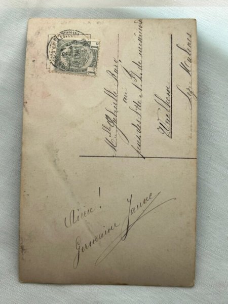 画像2: Postcard    アンティークポストカード お人形さんと女の子たち ベルギー 1910年 (2)