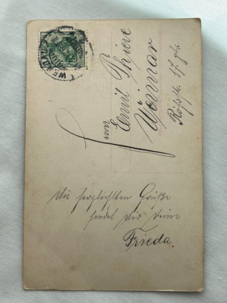 画像2: Postcard    アンティークポストカード　セーラー服の女の子　ドイツ　写真 (2)