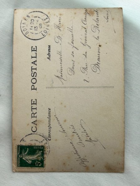 画像2: Postcard    アンティークポストカード　イースター　卵と女の子　ベル　フランス　写真 (2)