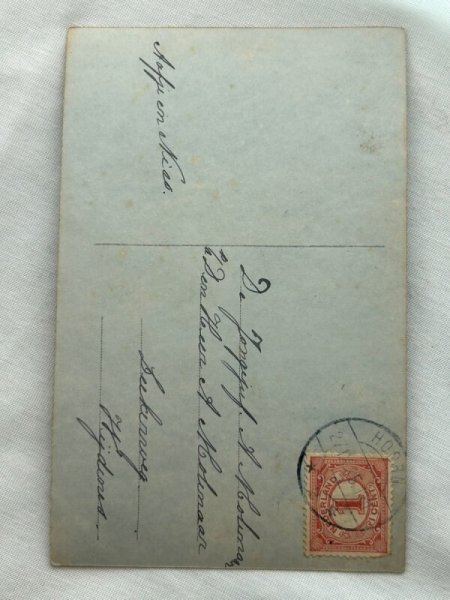 画像2: Postcard    アンティークポストカード　イースター　ヒヨコと母娘たち　写真　オランダ (2)