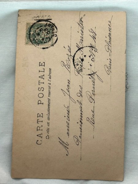 画像3: Postcard    アンティークポストカード　イースター　女の子とヒヨコ　写真　フランス1903年 (3)