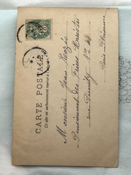 画像3: Postcard    アンティークポストカード　イースター　女の子とヒヨコ　写真　フランス1903年 (3)