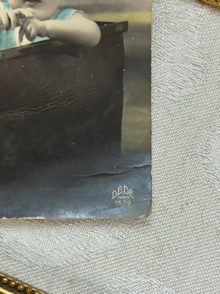 画像3: Postcard    アンティークポストカード　鞄の中の赤ちゃん　　写真　フランス (3)