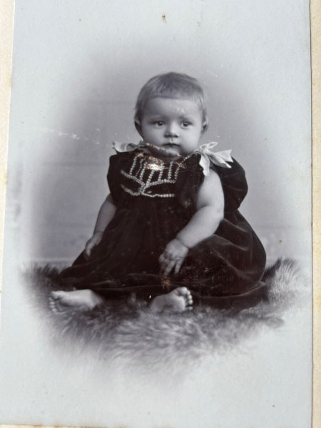 画像2: Vintage carte de visite　アンティーク　ミニ肖像写真　小さな女の子　ドイツ (2)